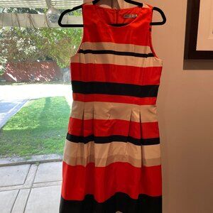 Eliza J Striped Silk Dress Size 8